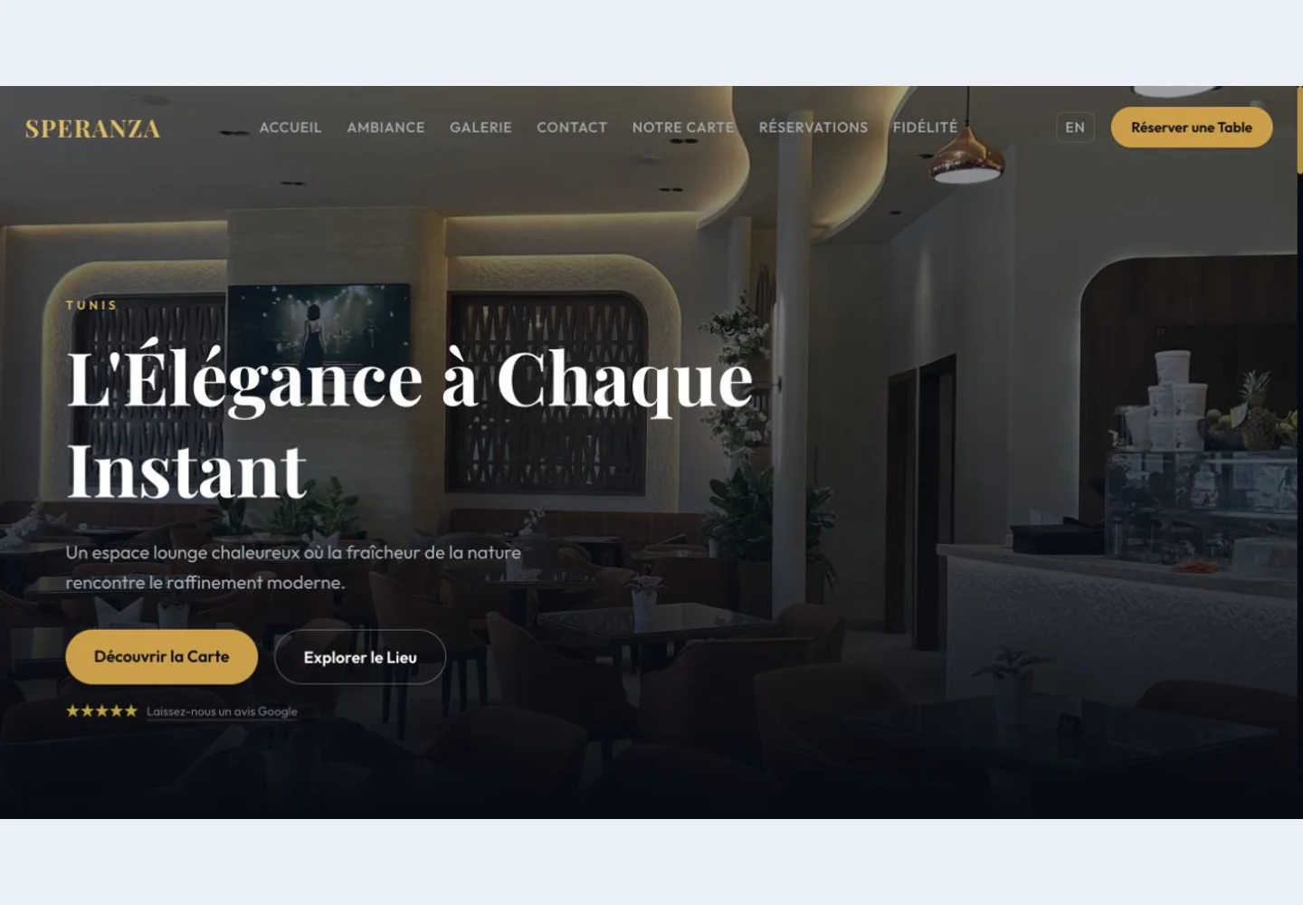 Speranza Café — live platform